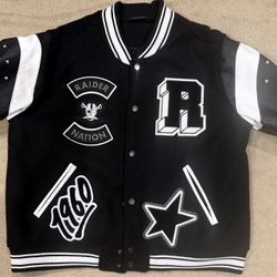 Raiders Female Anniversary Letterman’s Jacket