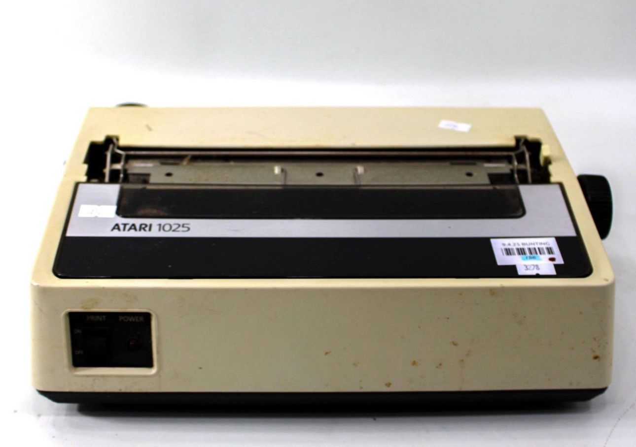 Vintage Atari 1025 Printer Powers On Untested