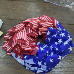 American Flag Wreath, USA Wreath, Patriotic, July 4th Wreath, Flag Wreath