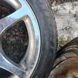 245 45 17 Michelin Pilot Tires On Corvette Wheels 