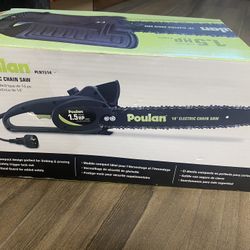 Poulan 14” Electric Chain Saw Tool