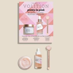 The Best of VOLITION Pretty in Pink Kit - Brighten & Smooth 3 Products Set New