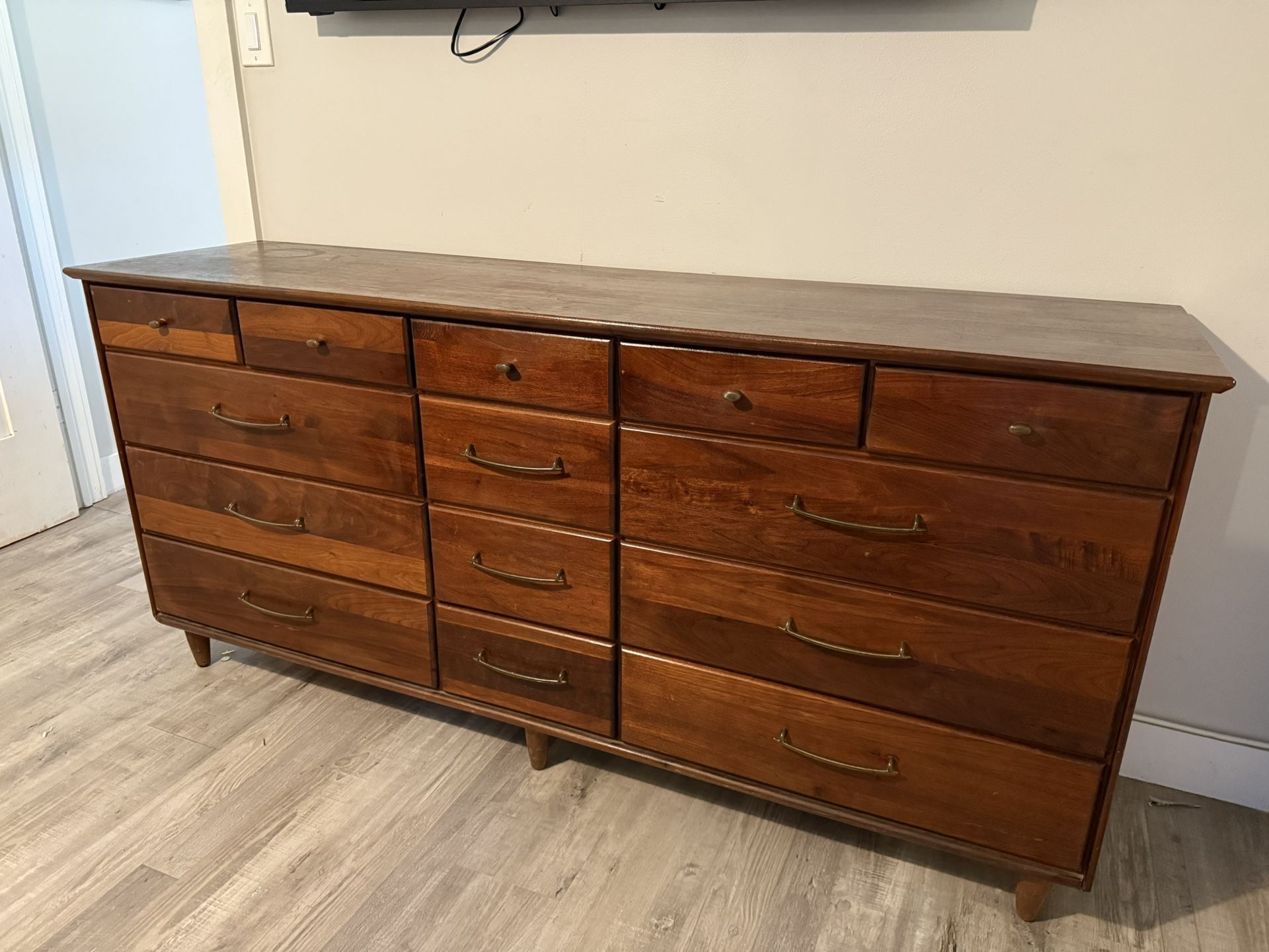 Mid-century Modern Ace-Hi 14 Drawer Dresser