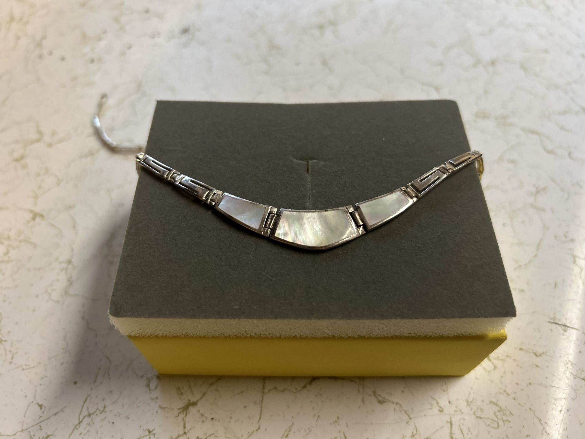 Silver And Abalone Women’s Necklace
