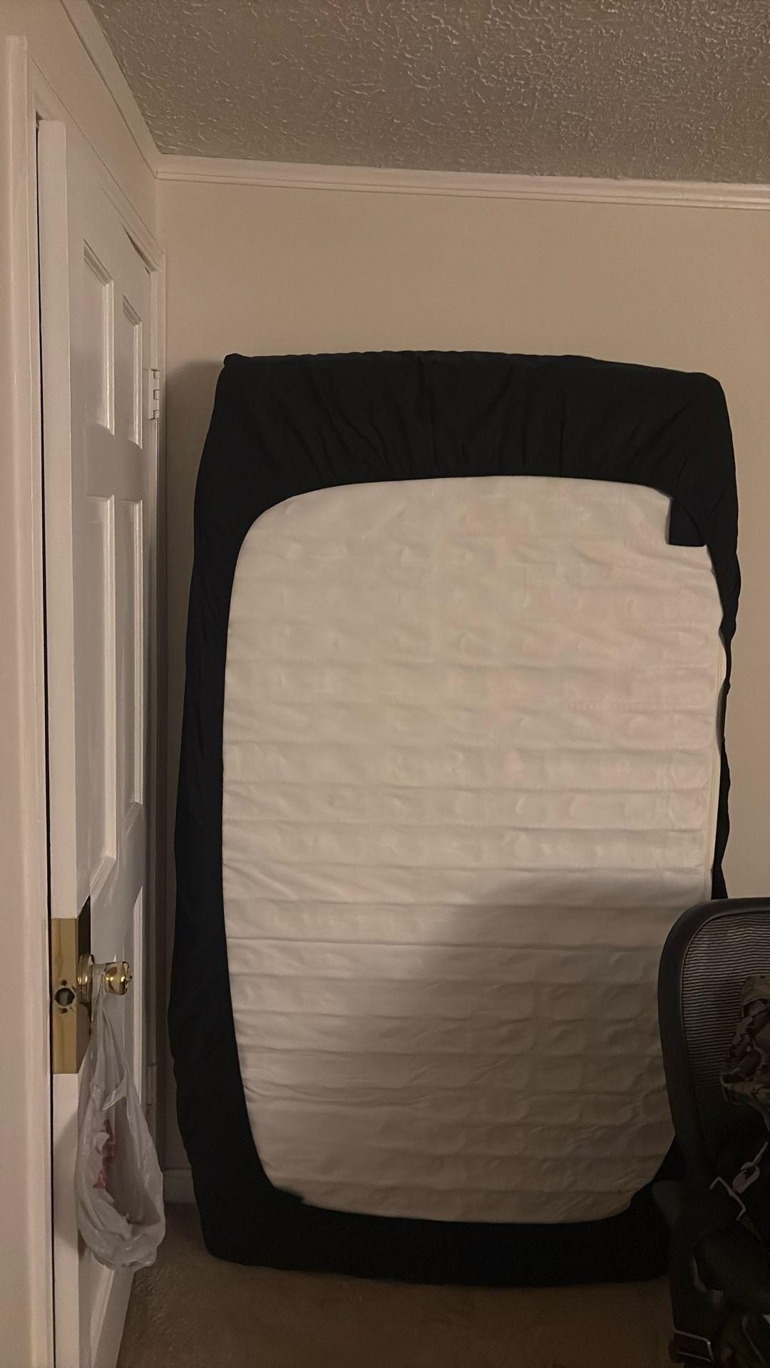 Twin Mattress Lightly Used With Frame And Box Spring  