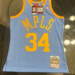 Shaquille O’Neal 2001-02 Minneapolis Lakers Throwback HWC Swingman Jersey Medium 