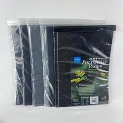 Lot of PolyGlass Portfolio Pages Refill Pages Sz. 11" x 17"