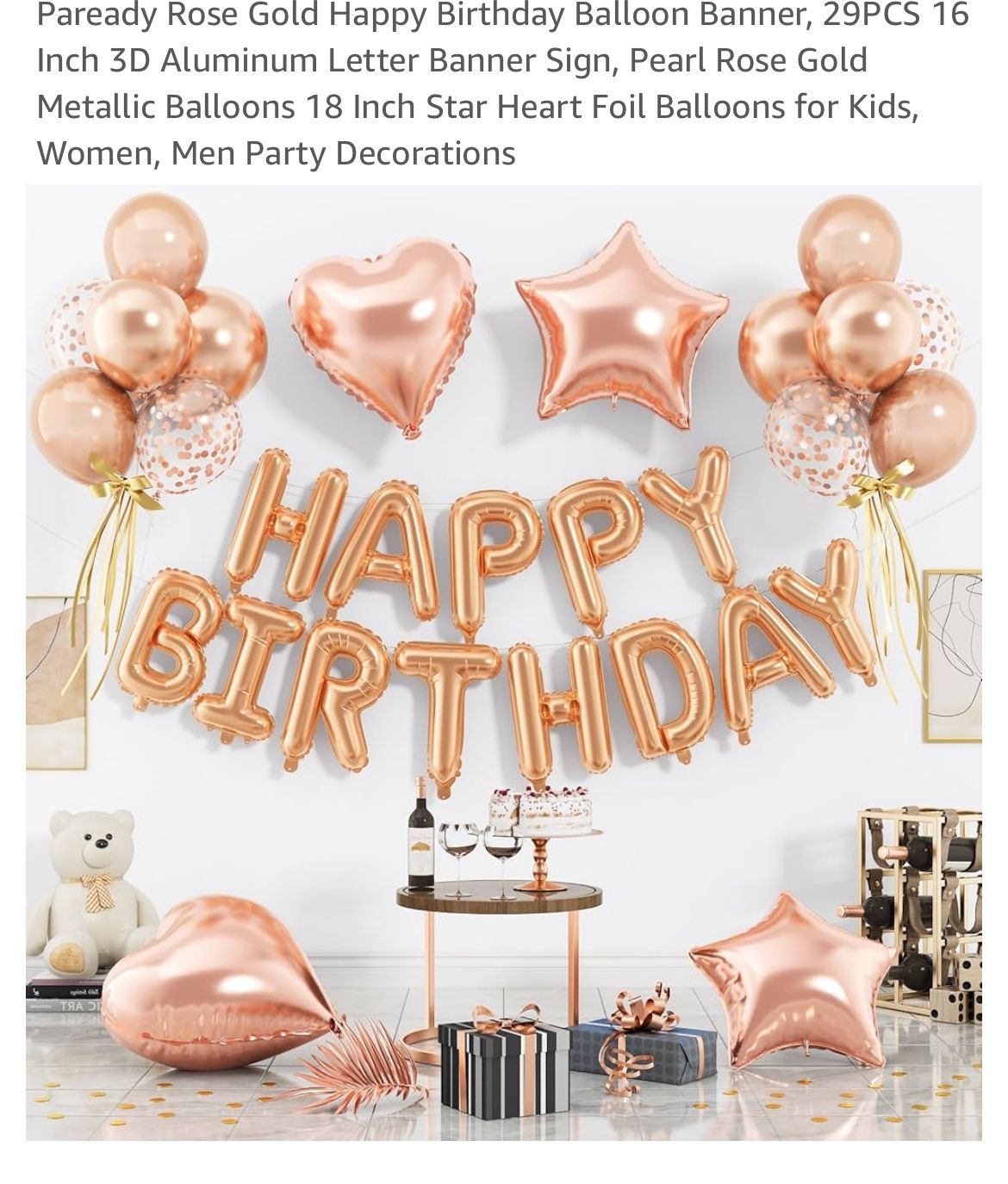 Happy Birthday Foil Balloon Set