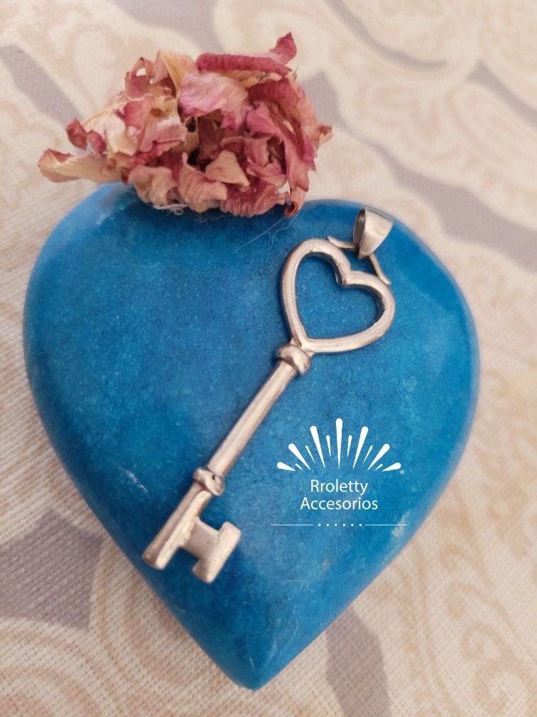 Sterling Silver 925 Key Pendant