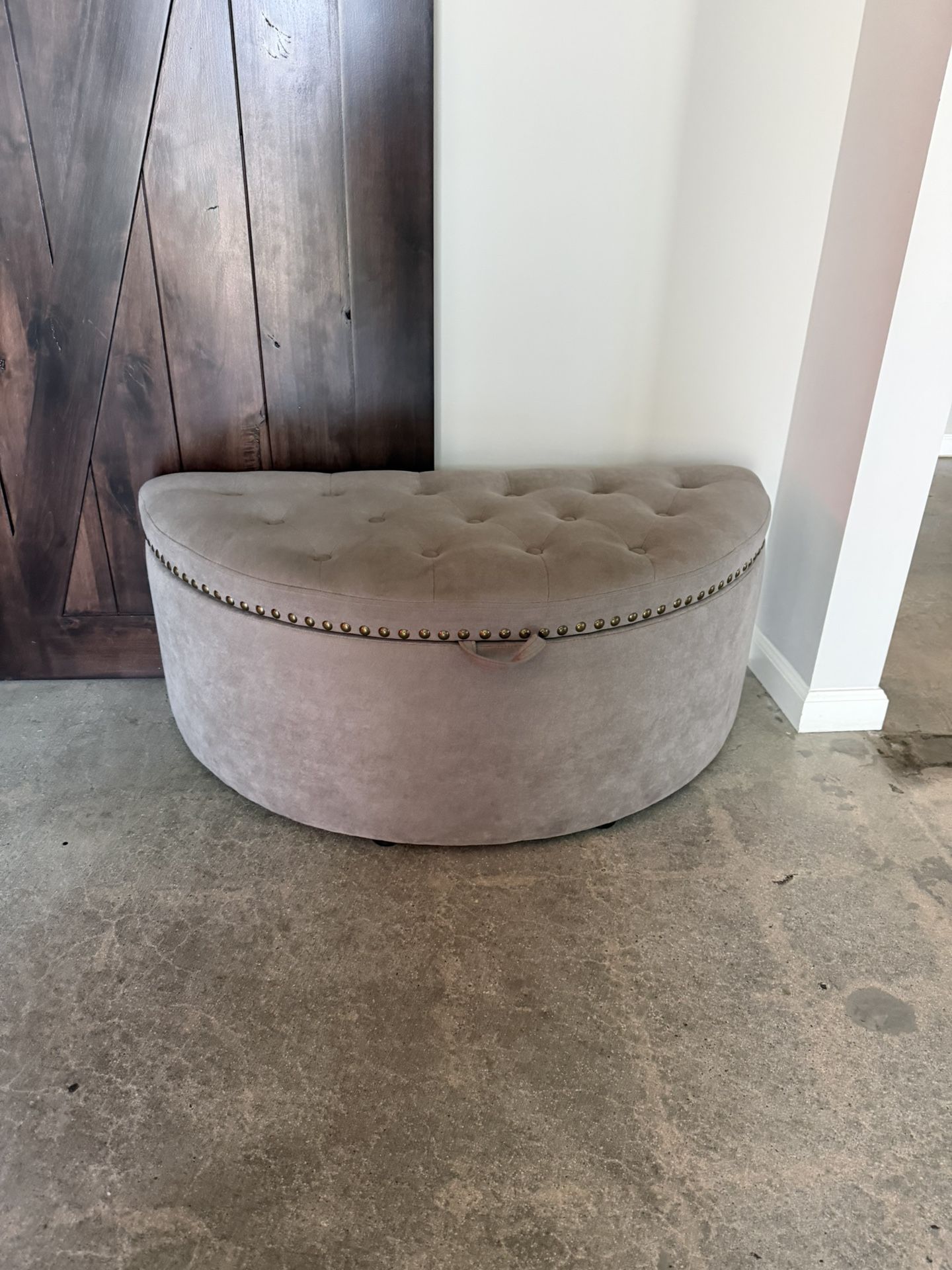 Grey Ottoman