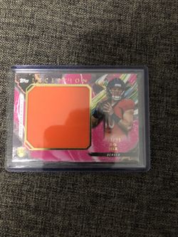 Bo Nix RC Player Worn Jersey Patch /99