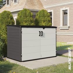 New Suncast Stow-Away 4 ft. W x 6 ft. D Plastic Resin Horizontal Storage Shed (22 sq. ft.)