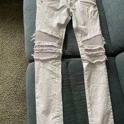Balmain Paris Ribbed Pink Jeans Men’s 