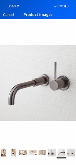 Signature Hardware Wall Mounted Faucet - Brushed Nickel