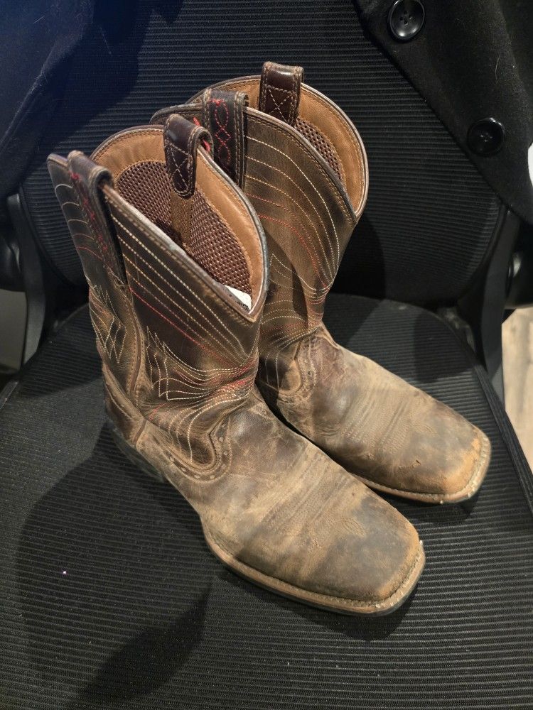 Ariat Mens Square Toe Western Boots Size 8D