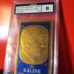 1965 Topps Embossed #13  Al Kaline  Tigers HOF UCG NM-MT 8
