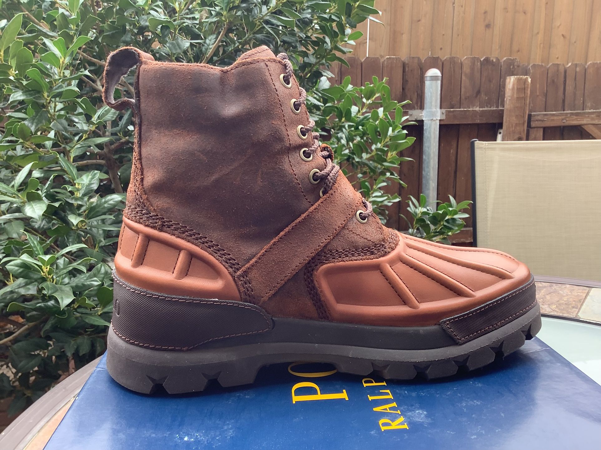 NEW MEN’S POLO RALPH LAUREN OSLO HIGH WATERPROOF POLO BOOTS Sz 8.5 & 9 Available