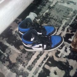 Air Jordan 1 Blue And White Black
