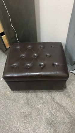 Brand new Leather Ottoman with storage space