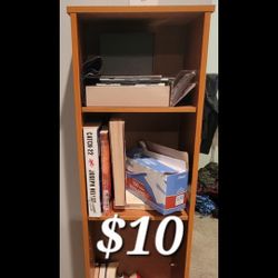 Wooden Bookcase Narrow $10