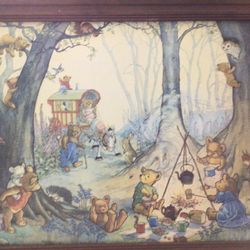 Adorable Framed Children’s Print (20” X 23”)