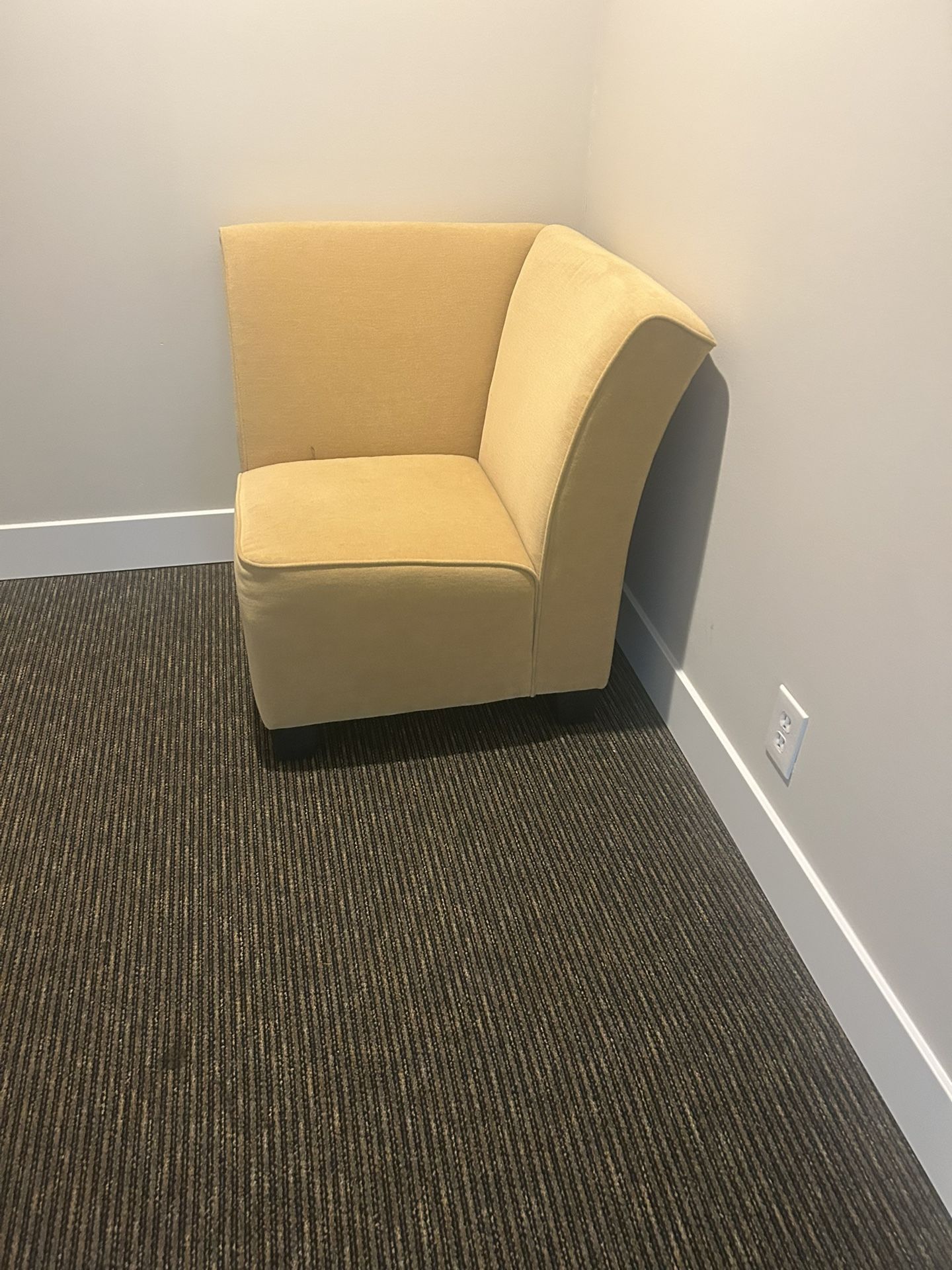 2 Yellow Velvet Chairs