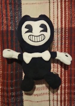 HOLLOWEEN BENDY AND THE INK MACHINE  STUFFED BEANIE PLUSH TOY  PRE-OWNED