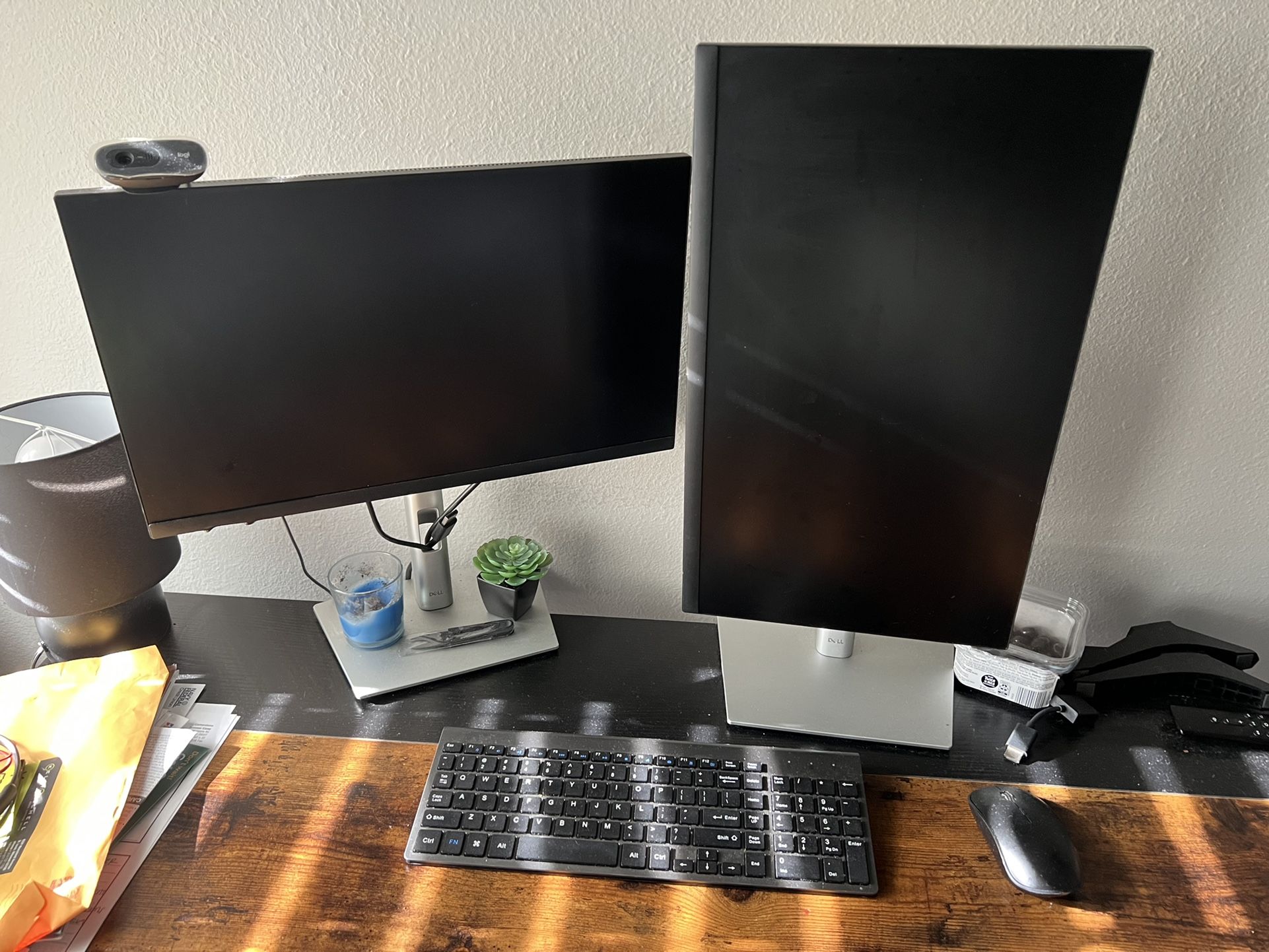 Dual dell monitors 22”
