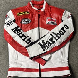Vintage Marlboro Racing Leather Jacket