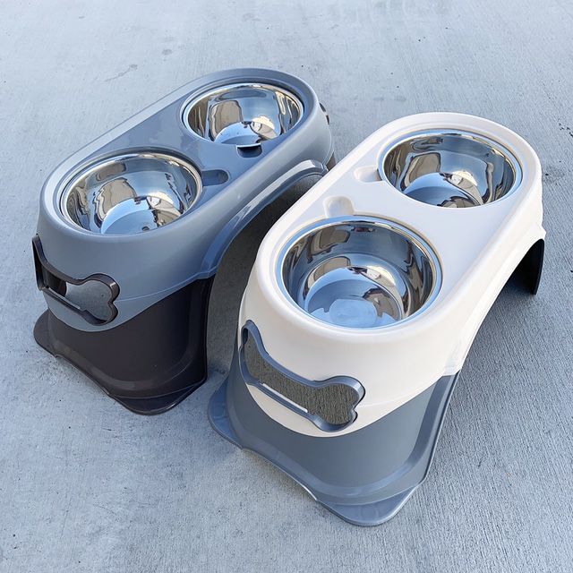 New $15 each set Elevated Dog and Cat Feeding Bowl, Raised 6” Stainless Steel Pet Dishes 