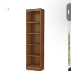 (1) NEW 5-Shelf Narrow Bookcase – South Shore Axess - Sealed Boxes - 2 Available