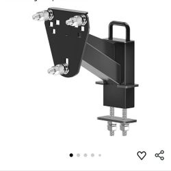 Stake Pocket Spare Tire Carrier,Spare Tire Mount Bracket for Trailer,Powder Coat Steel Black, Fits Most 4 & 5 & 6 & 8 Lugs Wheels on 4", 4.5", 4.75", 