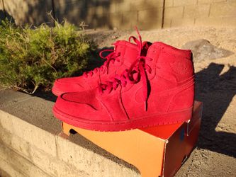 Jordan 1 Retro- Red Suede- Size 13