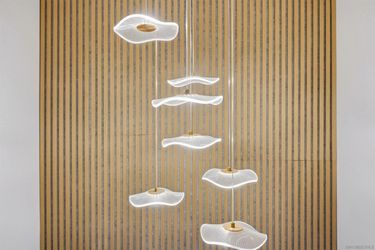 Lotus/mushroom/jellyfish chandelier