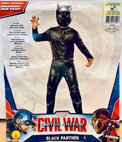 Marvel Black Panther Kids Costume Large