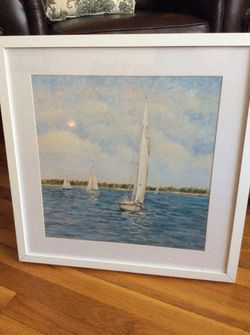 Sailboat framed print