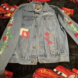 Denim Jacket With Embroidered Details