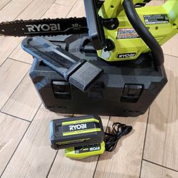 40V HP Brushless 12 in. Top Handle Battery Chainsaw with 4.0 Battery and Charger

