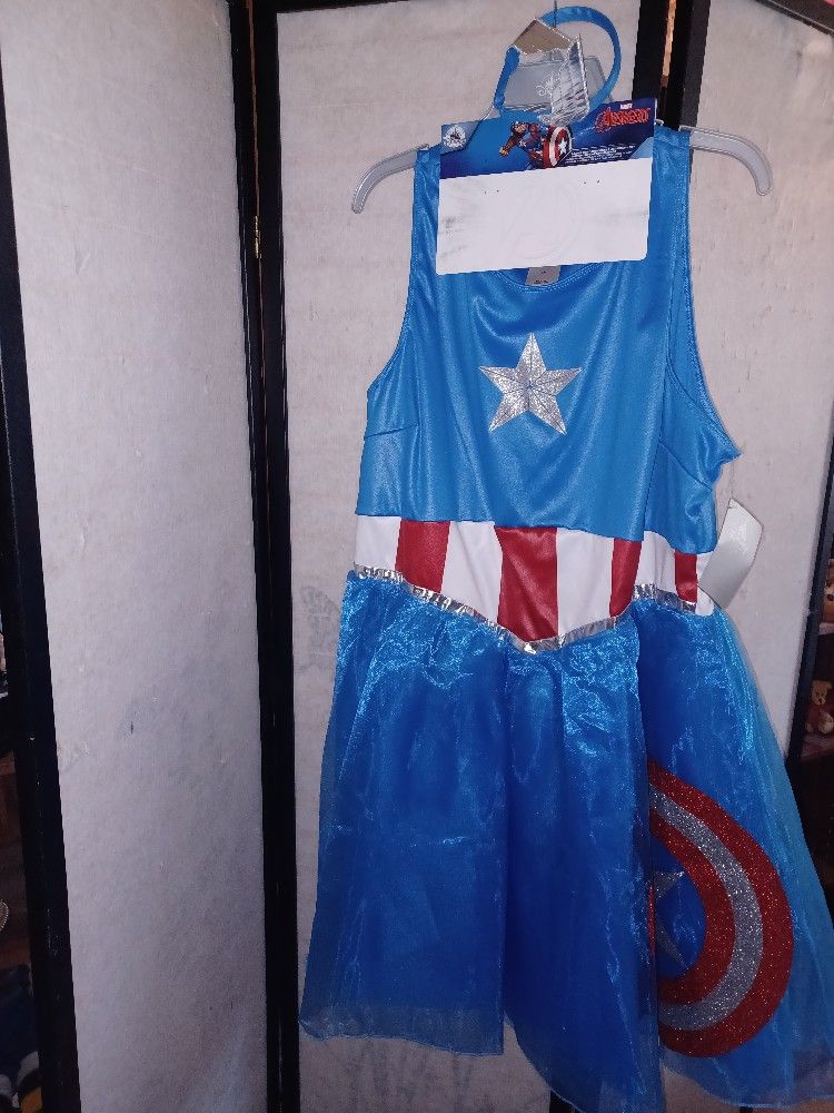 NWT Disney Captain America Costume Dress 2XL