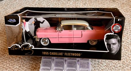 Jada 1955 Cadillac Fleetwood w/ Elvis Presley Figure