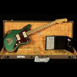 Like New Fender Custom Shop Wildwood 10 ‘62 Jazzmaster Rare Green Sparkle Heavy Relic
