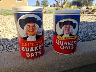Vintage Quaker Oats Ceramic Canister Jar