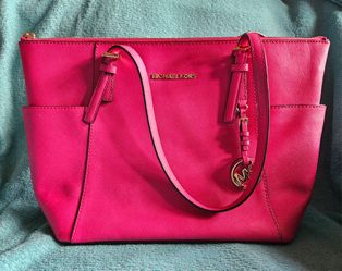 Michael Kors Bright Pink Large Tote Bag