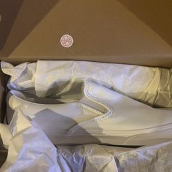 New Vans Slip On White Shoes 