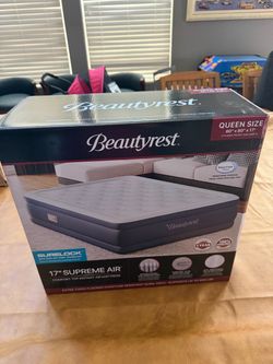 New sealed box! Beautyrest 17" Supreme Air Queen Size Air Mattress