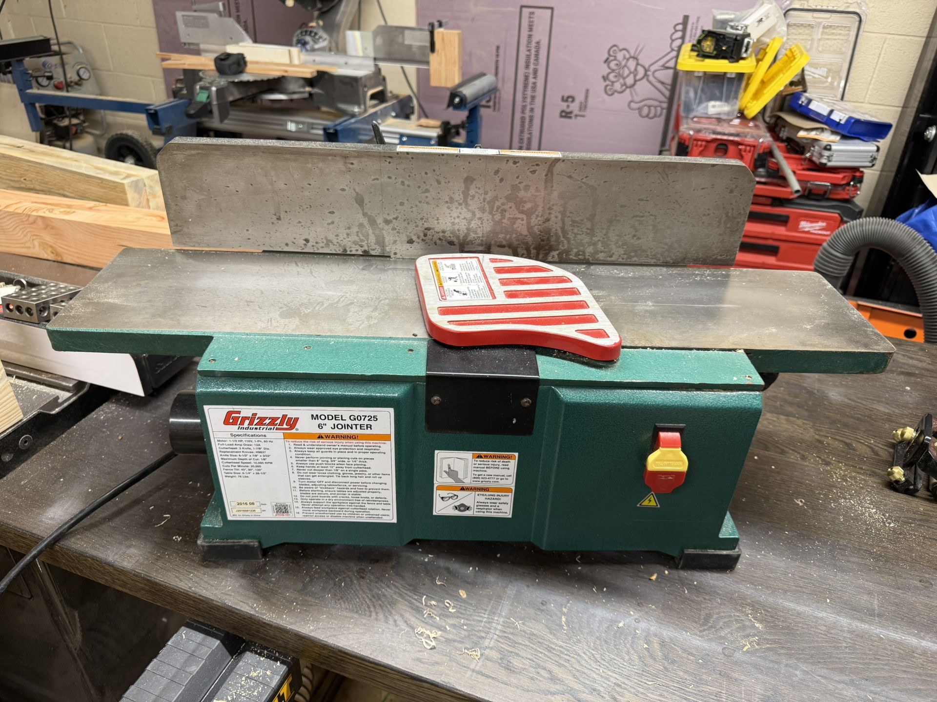 Grizzly 6” Benchtop Jointer