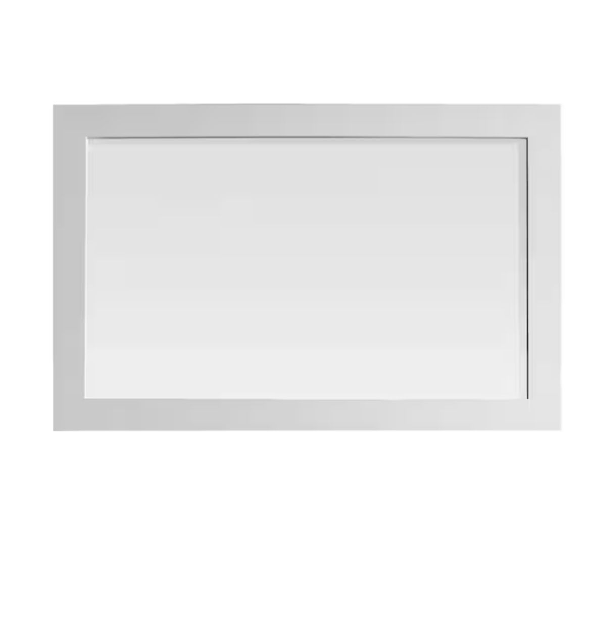 Home Decorators Collection Gigi 36 in. W x 24 in. H Rectangular Framed Wall Mount Bathroom Vanity Mirror in White