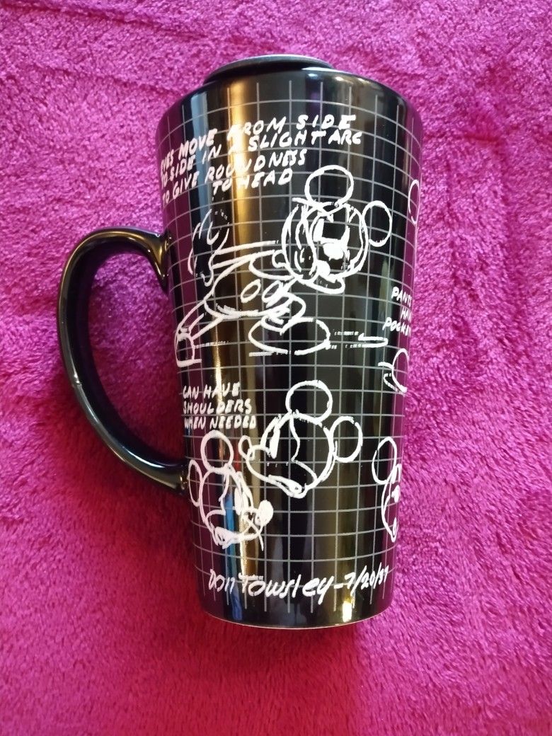 NEW  MICKEY MOUSE  CERAMIC TRAVEL MUG