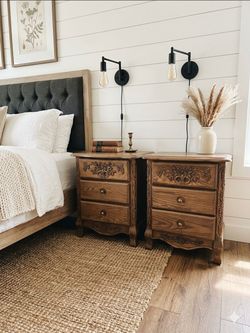 Solid Oak Nightstands