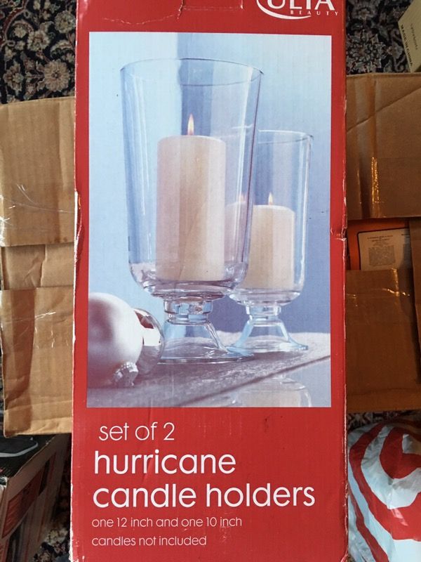 New Hurricane Candle Holders